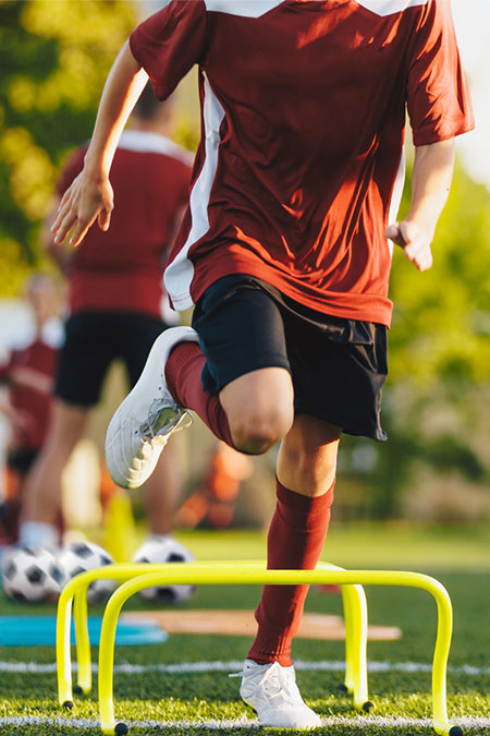 Image of a young athlete training.